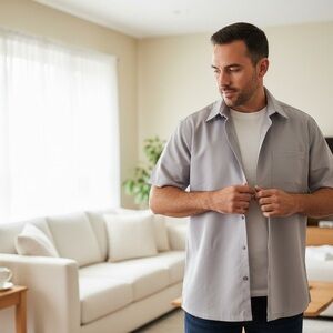 Cal Top Short Sleeve Dress Shirt